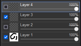 layers with visibility toggle