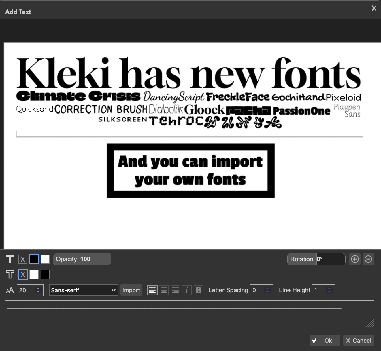 Import Image into Kleki 