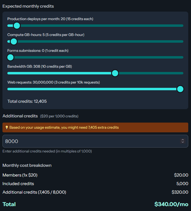 new netlify pricing